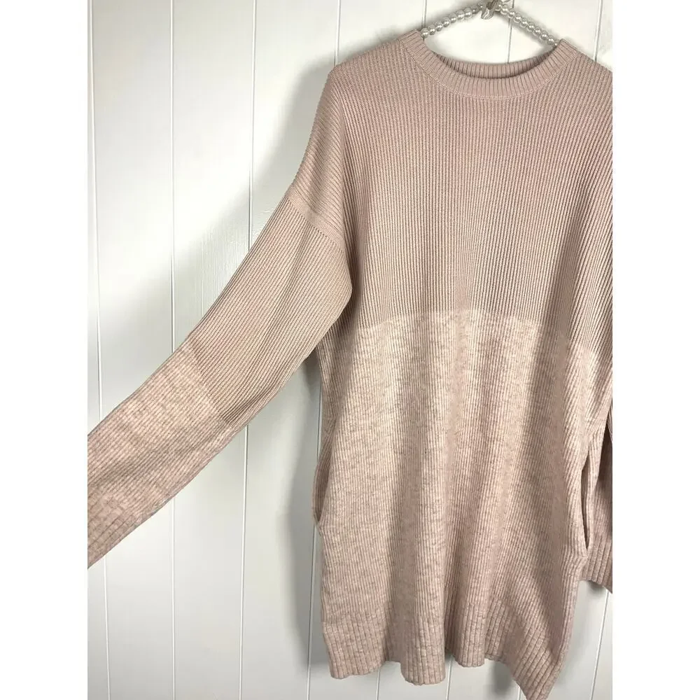 Lululemon Restful Intention Sweater in Pink Bliss/Heathered‎ Pink Size Large